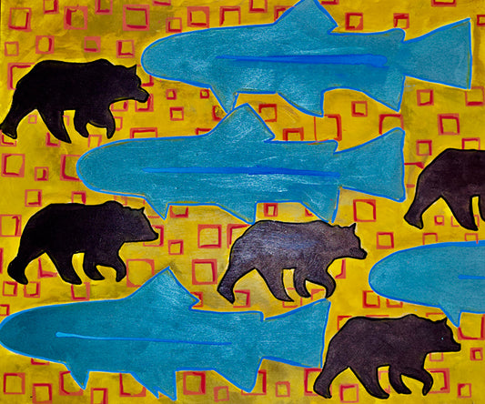Walking Bear - Art 4 All Hats & Artwork by Abby Paffrath