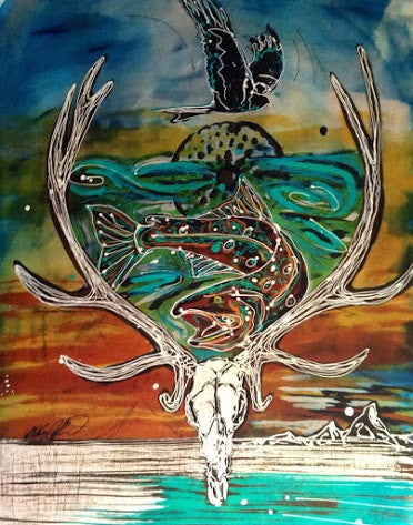 Flat Creek - Art 4 All Hats & Artwork by Abby Paffrath